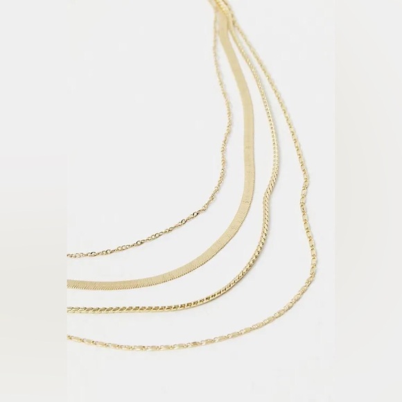 Free People Jewelry - NWT Gold Plated Lara Layer Choker